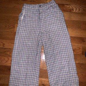 Madewell Linen Huston Button-Front Crop Pants, XS